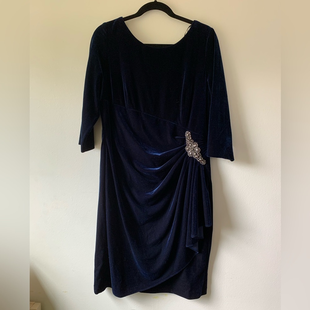 Vintage velvet evening dress